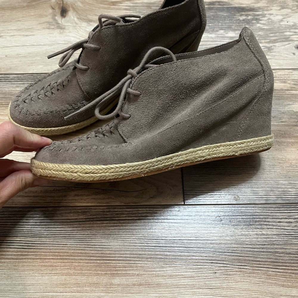 Crown Vintage Mara Suede Lace-Up Wedges